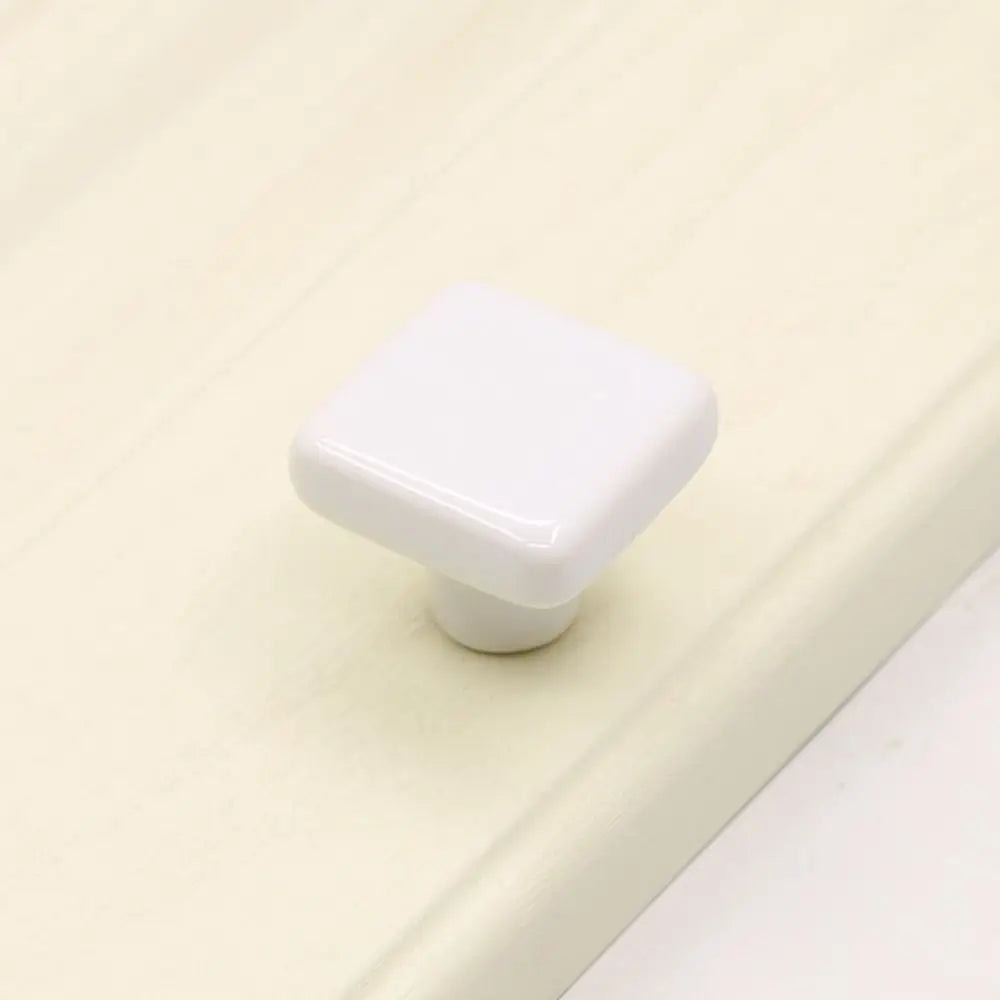 Bouton de porte céramique Blanc