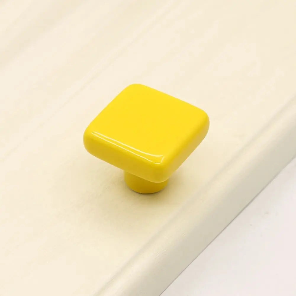 Bouton de porte céramique Jaune